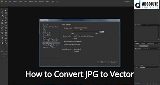 convert jpg to vector